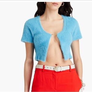 Jacquemus Blue Fuzzy Sweater